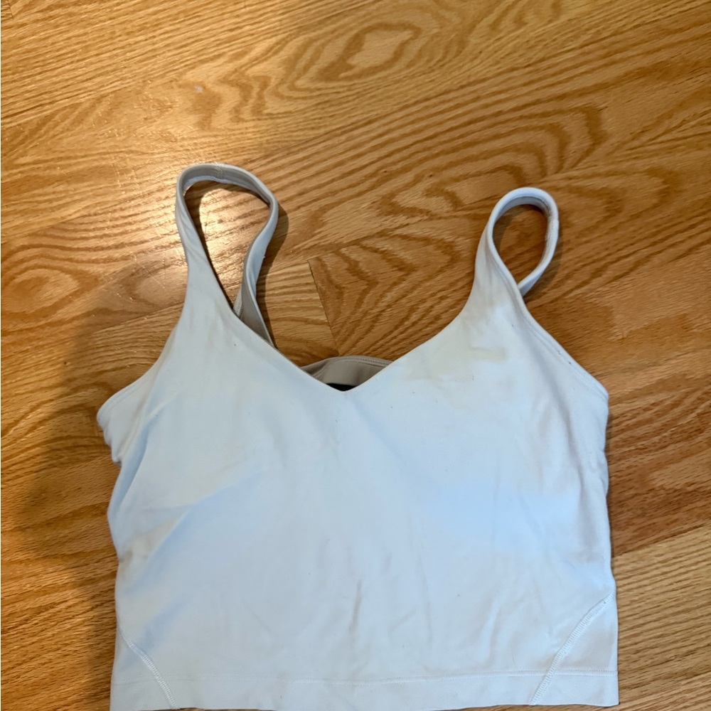 Lululemon Cream Cropped Tank Top (tags cut out)